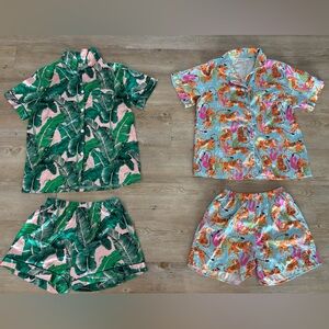 ✨Set of 2 ✨ Tropical and Tiger Print Pajama Set